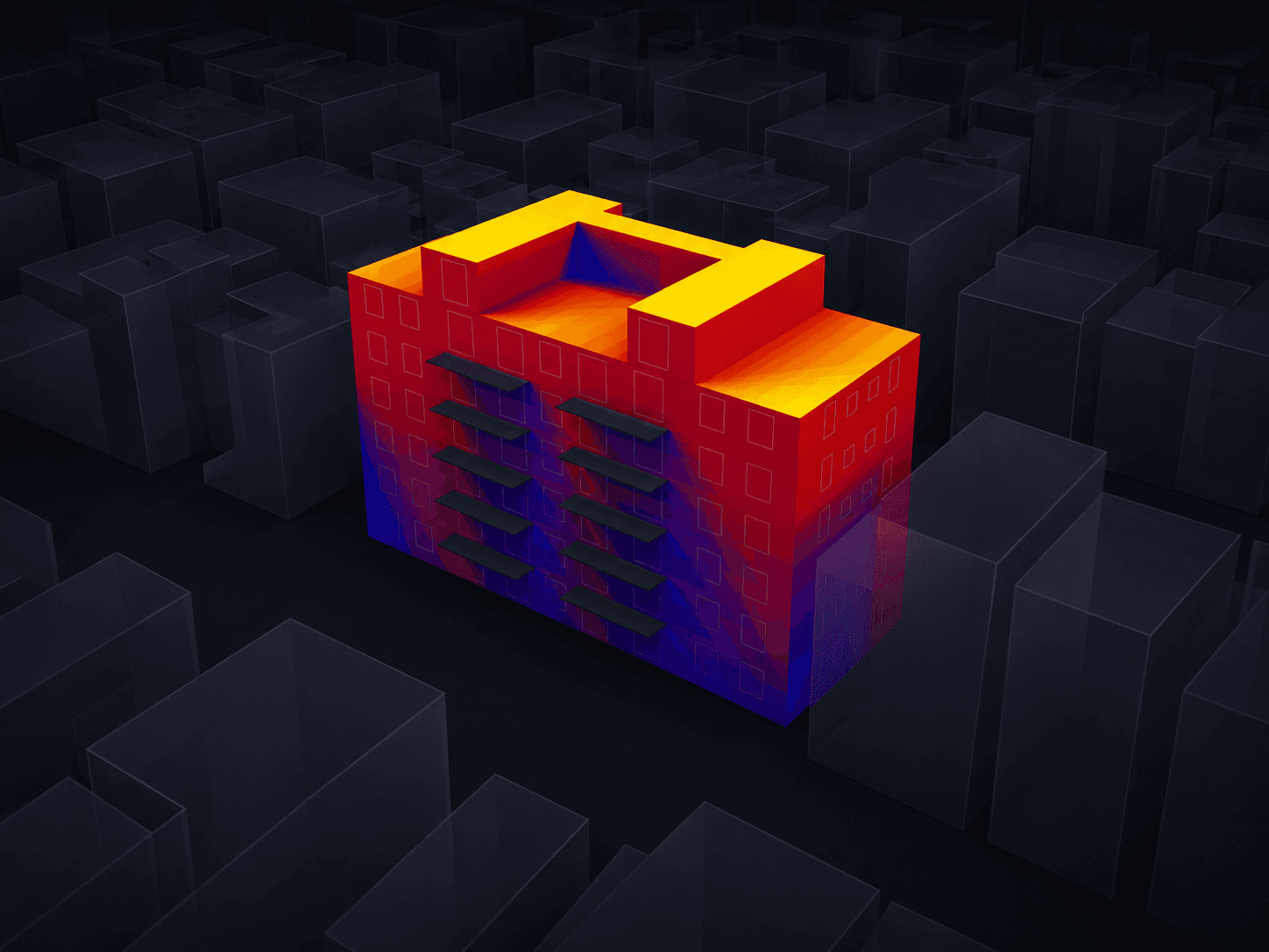 Sunlight hours analysis on a New York building